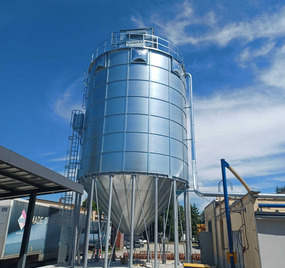 ROM IMMO Sp z o.o. silos stalowy 400m³